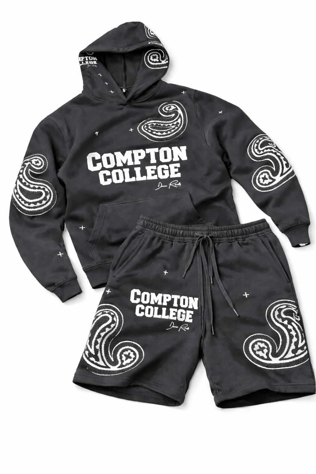 Compton College Paisley Sweat Set