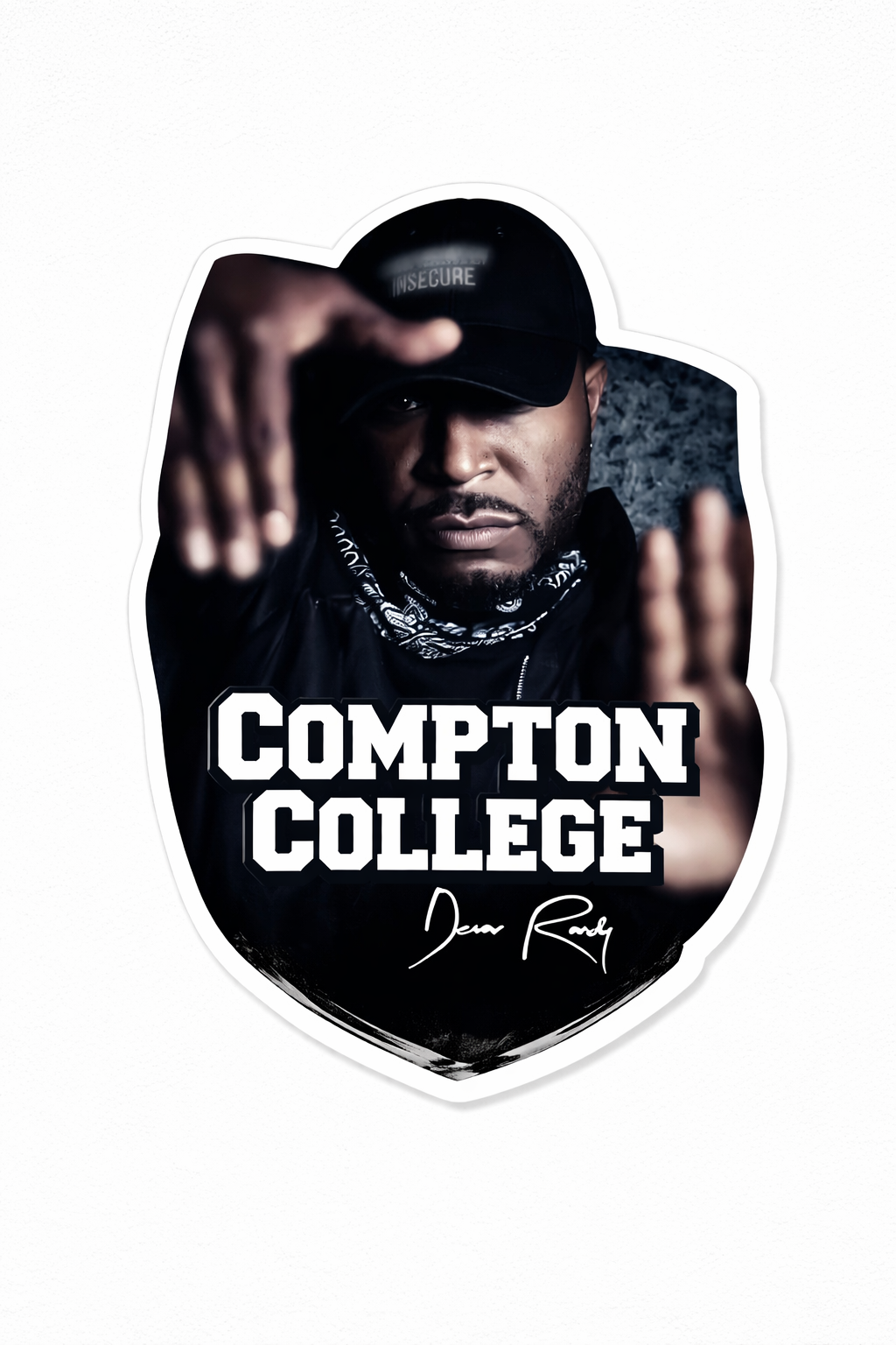 Compton College Signature Demar Sticker