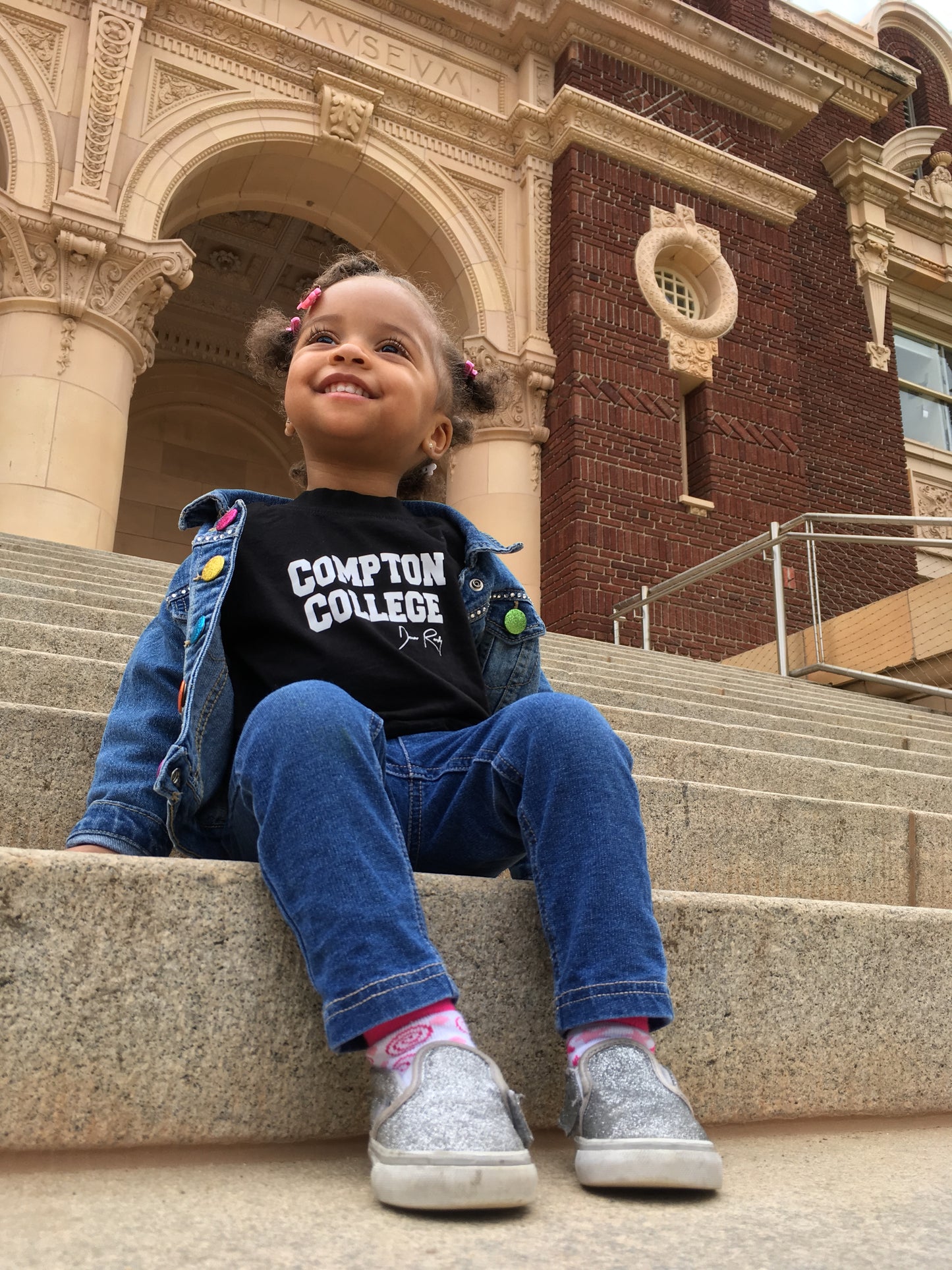 Compton College Signature Kids Tee