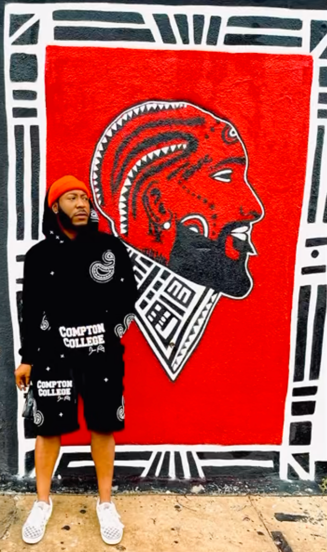 Compton College Paisley Sweat Set